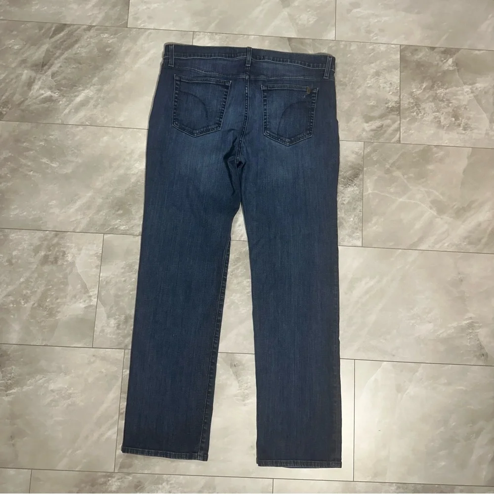 Dark Blue Straight-Leg Jeans Joes Women's Jeans Size 38 Medium Cotton High Rise